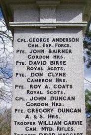 Menmuir War Memorial, Brechin, Forfarshire